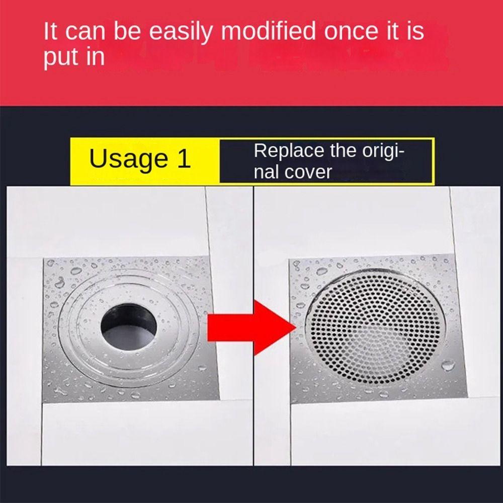 Stainless Steel Drainage Net Cover Square Drain Filter Sink Strainer Sink Strainer  Bathroom