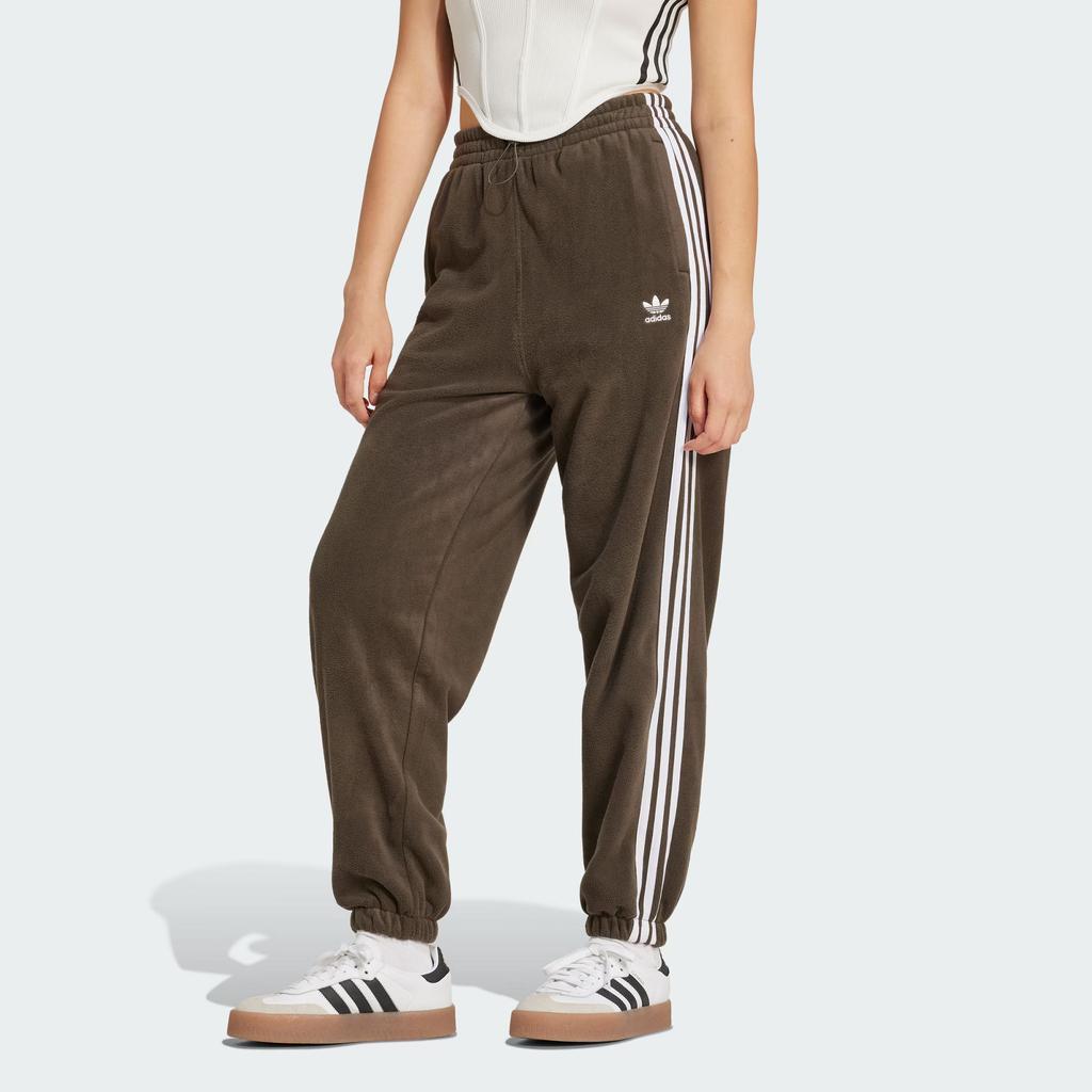 Adidas Originals Adicolor Track Joggers Loose Soft Comfortable Fashion Retro Sports Knit Pants Women Bottoms Brown IY7835