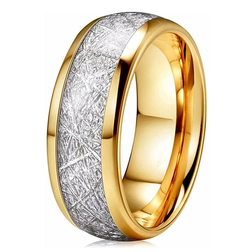 Stainless Steel Ring Jewelry Stone Fashionable Wedding Sweetheart Inset Collectibles Ornament Accessories Party