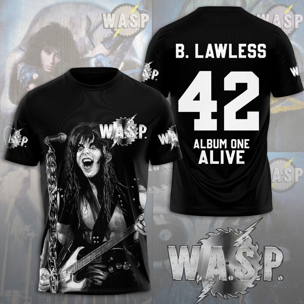 W.A.S.P Rock 3D Printing T-shirts Men Women Hip Hop Trend Short Sleeve T Shirt Y2k Tops Oversized Streetwear Men's Clothing