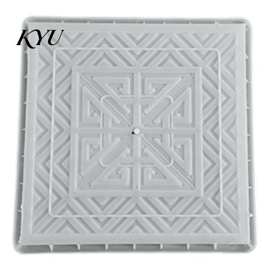 Garden Bed Stepping Stone Tool Reusable Concrete Path Mold, DIY Pavement Cement Mould, Outdoor Decor Crafting Patio Walkway Making Mold for