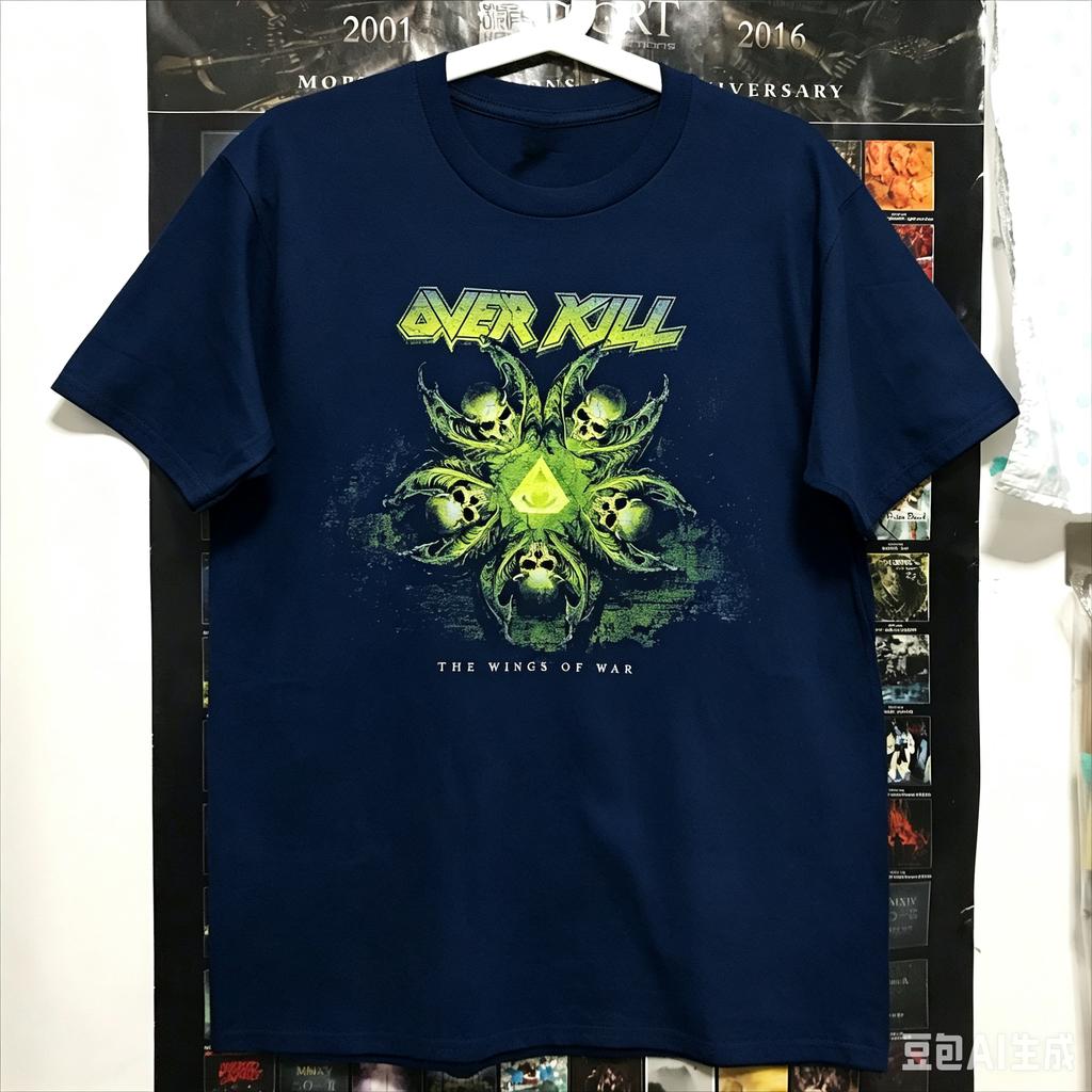 Band Shortsleeved Tshirt Thrash Metal Rock Heavy Metal Rock Band Comfortable ShortSleeved Shirt Street Style Neutral