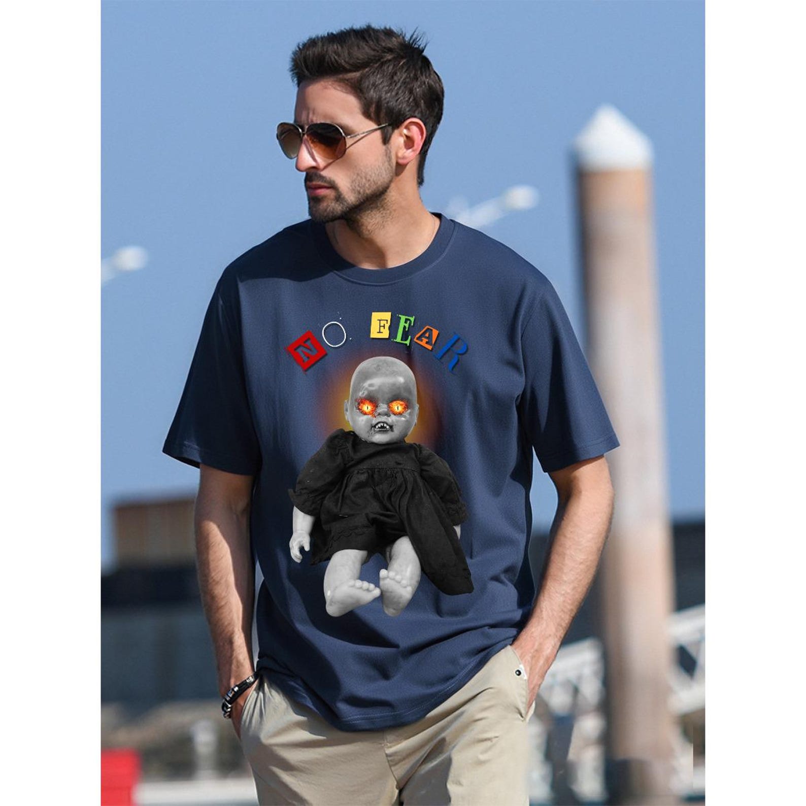 No Fear Creepy Doll T-Shirt S