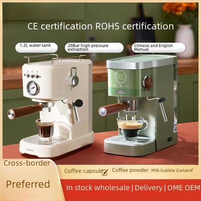 Máquina de cápsulas de café expreso Konka: Cafetera italiana semiautomática para el hogar