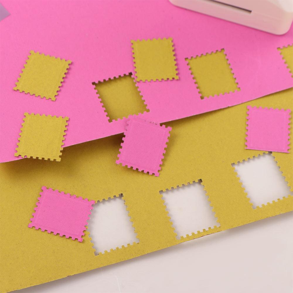 Labor Saving Stamp Border Punch 2.87x2.39cm Stamp Shape Hole Punch Toothed Puncher Embosser Craft