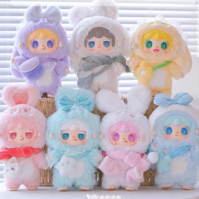 New Yooki V3 Warm Rabbit Series Blind Box Cute Vinyl Plush Figure Collection Desktop Decortion Mystery Box Kids Birthday Gifts