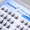 Diy Self-Adhesive Cluster Lashes 10 Rows/Box, Glue-Free Manga Style Sectioned Eyelashes Natural Look