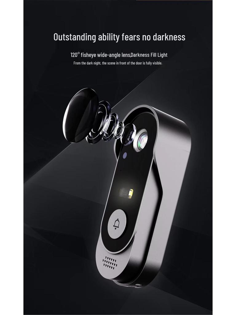 X8 Waterproof HD Night Vision Doorbell with Indoor Screen & Easy Setup Video Intercom