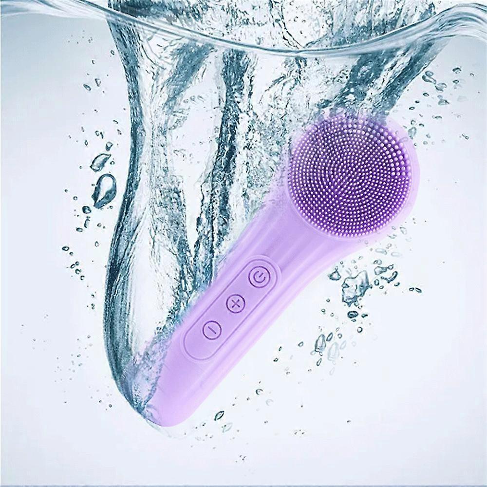 Facial Cleansing Brush - for Deep Cleansing, Gentle Exfoliating and Massaging - Waterproof and Rechargeable Face Cleanser Brush - Silicone Sonic Vibra