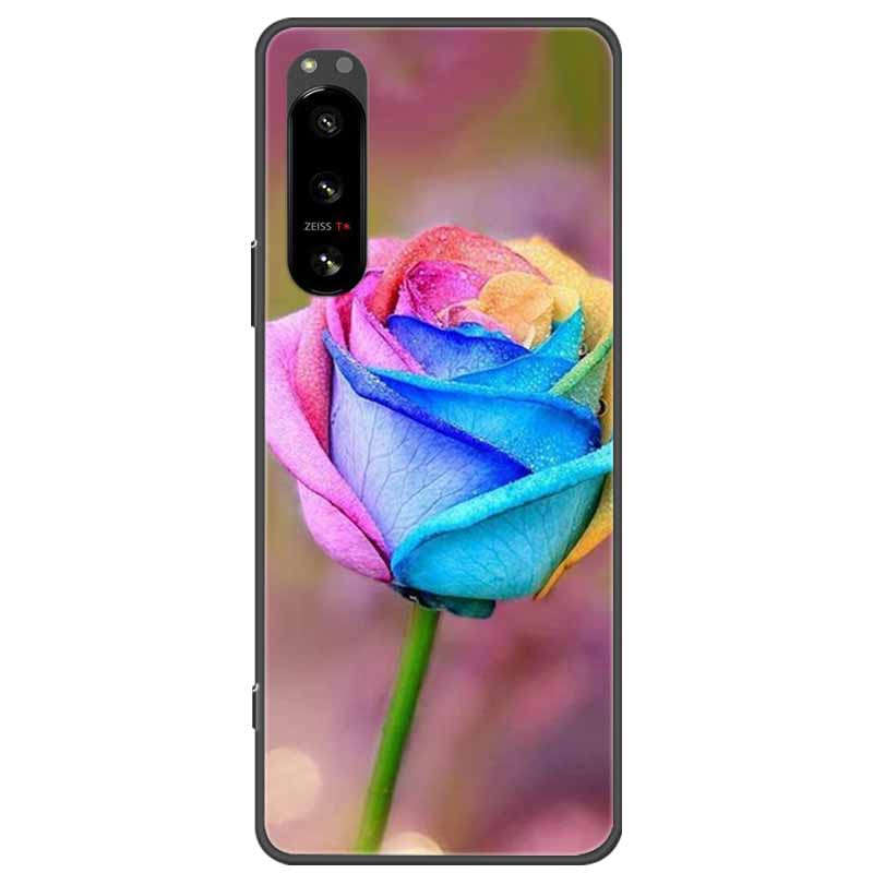 Pro Sony Xperia 5 / 5 II / 5 III Pouzdro TPU Měkký Silikon Nárazuvzdorná Pouzdra pro Sony Xperia 5 III Kryt Telefonu 5II 5III Vlk Lvi