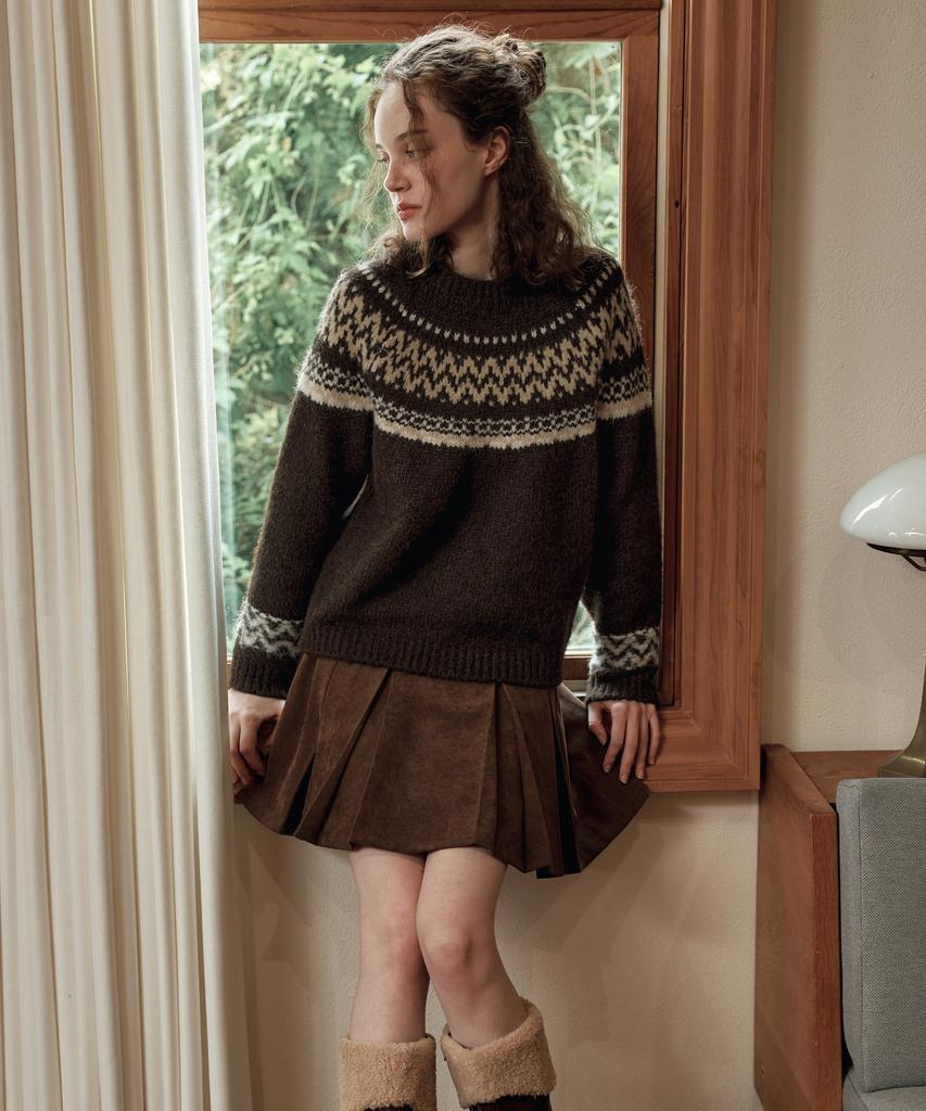 ZEROSTREET [2 Colors] Nordic Wool Sweater