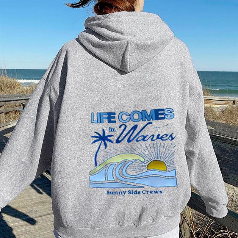 2024 Autumn/Winter Trendy Men's & Women's Drop-Shoulder Long-Sleeve Hooded Sweatshirt - Fashionable, Casual & High-Quality Printed Design