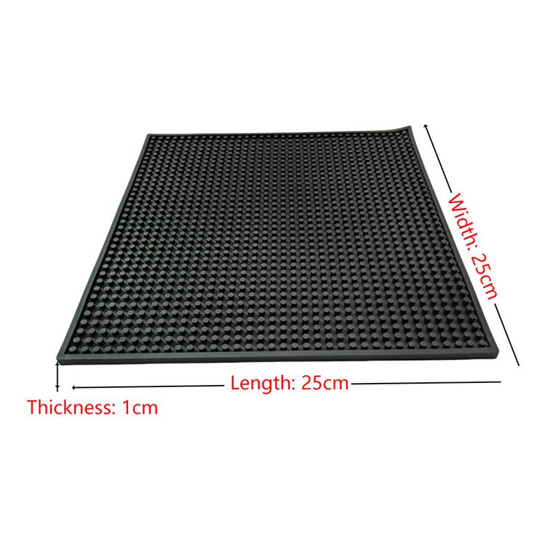 Bar Mat Rubber Coffee Bar Mats Anti-Slip Pvc Cup Mat Waterproof Heat Resistant Drain Mat For Bar Cafe Barista Cocktail Bartender