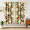 2 Pieces of Vintage Morandi Floral Curtains, French Country Style Light Luxury Blackout Curtains for Living Room and Bedroom