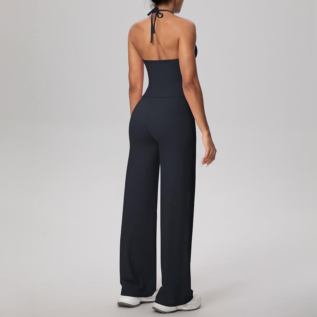 Szybkoschnący zestaw do jogi na ramiączkach: Komfort jak chmurka, Sportowy tył, Spodnie z wysokim stanem