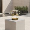 Wrought Hanging Bird Feeder with Umbrella Design for Outdoor Garden