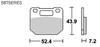 Kitaco SBS Brake Pads and Thick 587HF Ceramic for RG125 Gamma - Affordable, Long-lasting, - - - 777-0587000