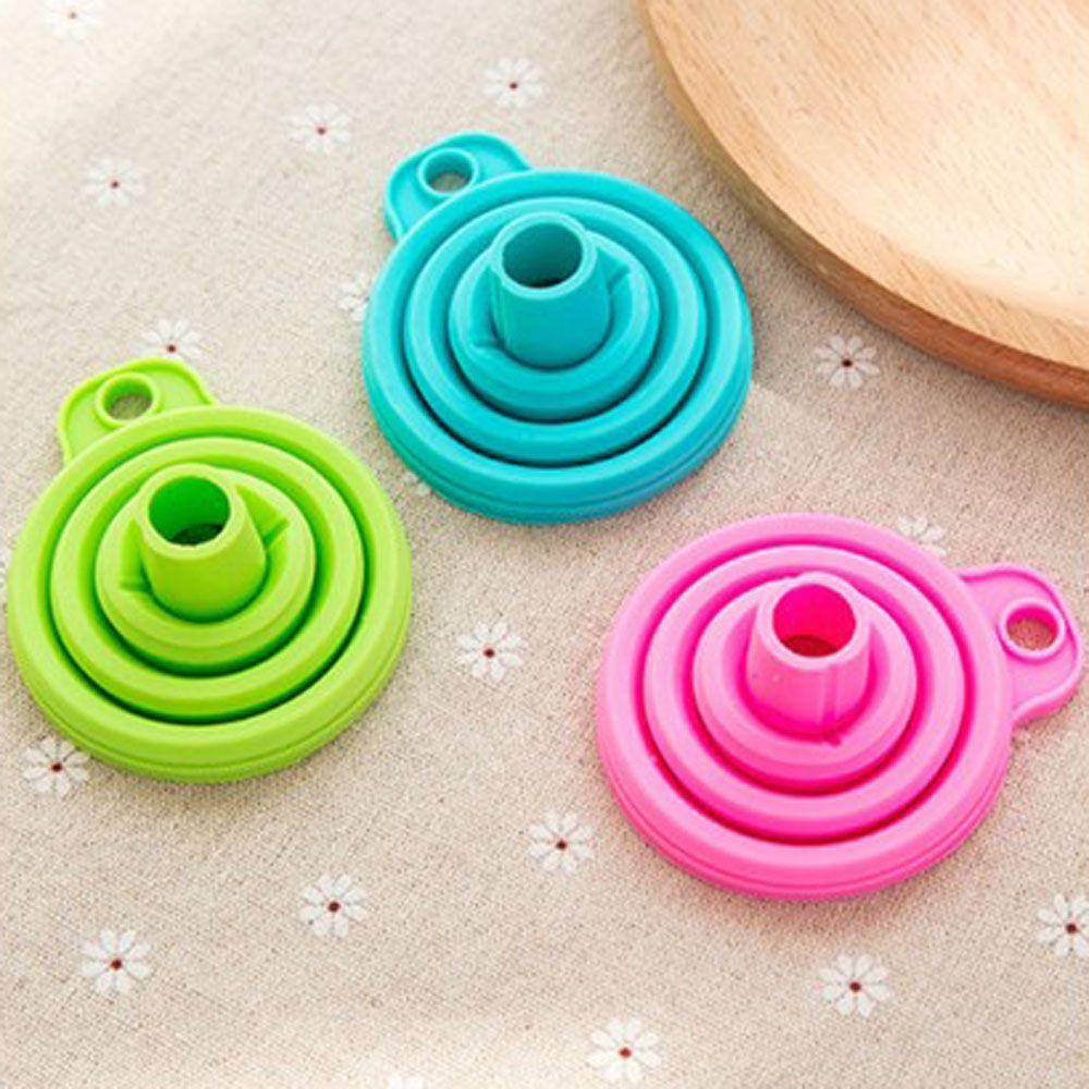 Dispense Stretch Creative Necessities Kitchen Liquid Silicone Folding Funnel Collapsible Oil Leak