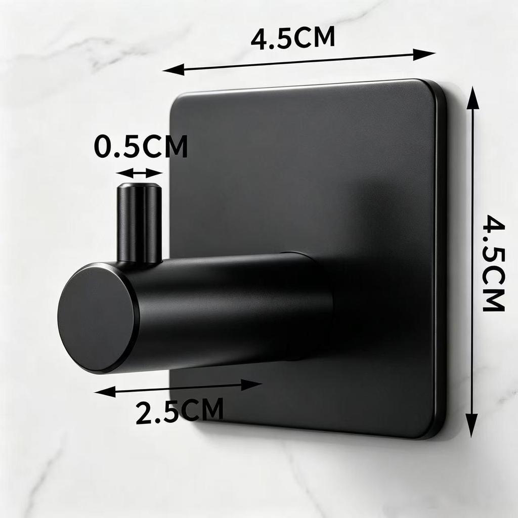 Traceless Stainless Steel Suction Cup Hook for Bathrooms & Kitchens