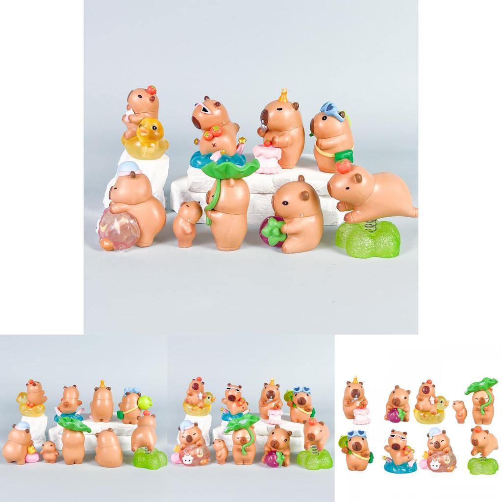 Capybara Pvc Action Figures With Assembly For Anime Enthusiasts And Collectors