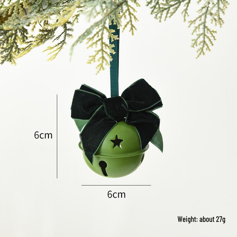 Iron Art Bell Pendant with Bow - Christmas Tree Ornament