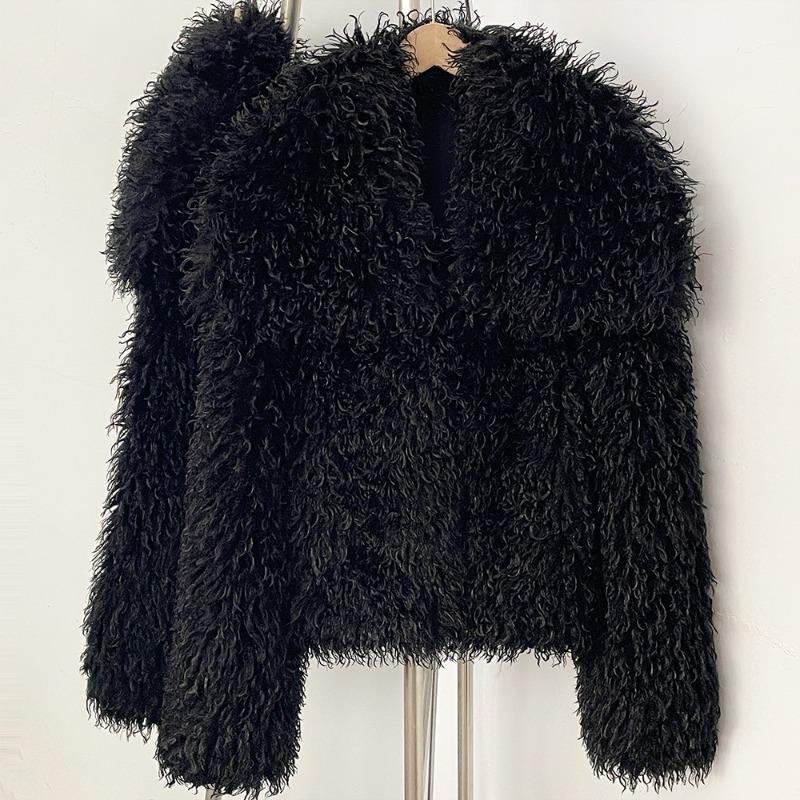 Short Imitation Fur Coat Women's Thickened Warm and Environmentally Friendly Fur Coat