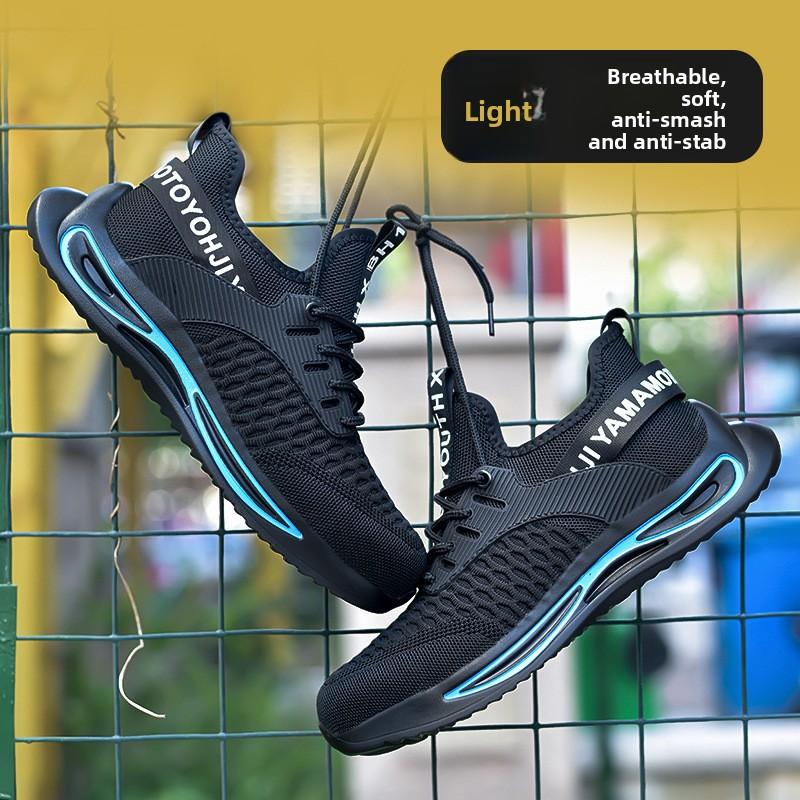 Men's Safety Shoes Insulated 6kV Men Sneakers Lightweight Breathe Working Shoes Steel Toe Sneakers Anti Smashing Odor Proof