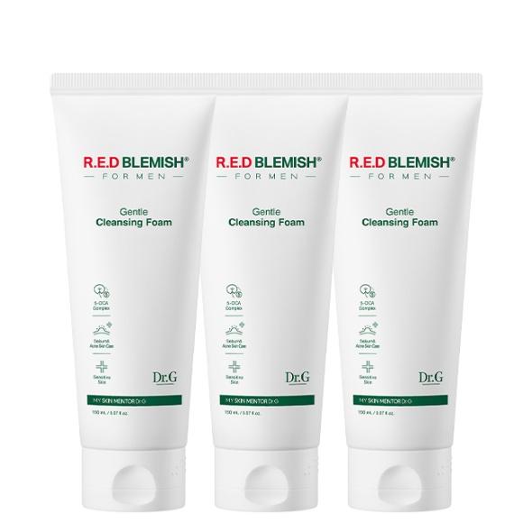 [1+1+1] Red Blemish for Men Gentle Cleansing Foam 150mL