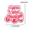 Phrase/Letter Applique Iron On Patches For Clothing Thermoadhesiv Patches On Clothes DIY Sewing Heartening Text Embroidery Patch