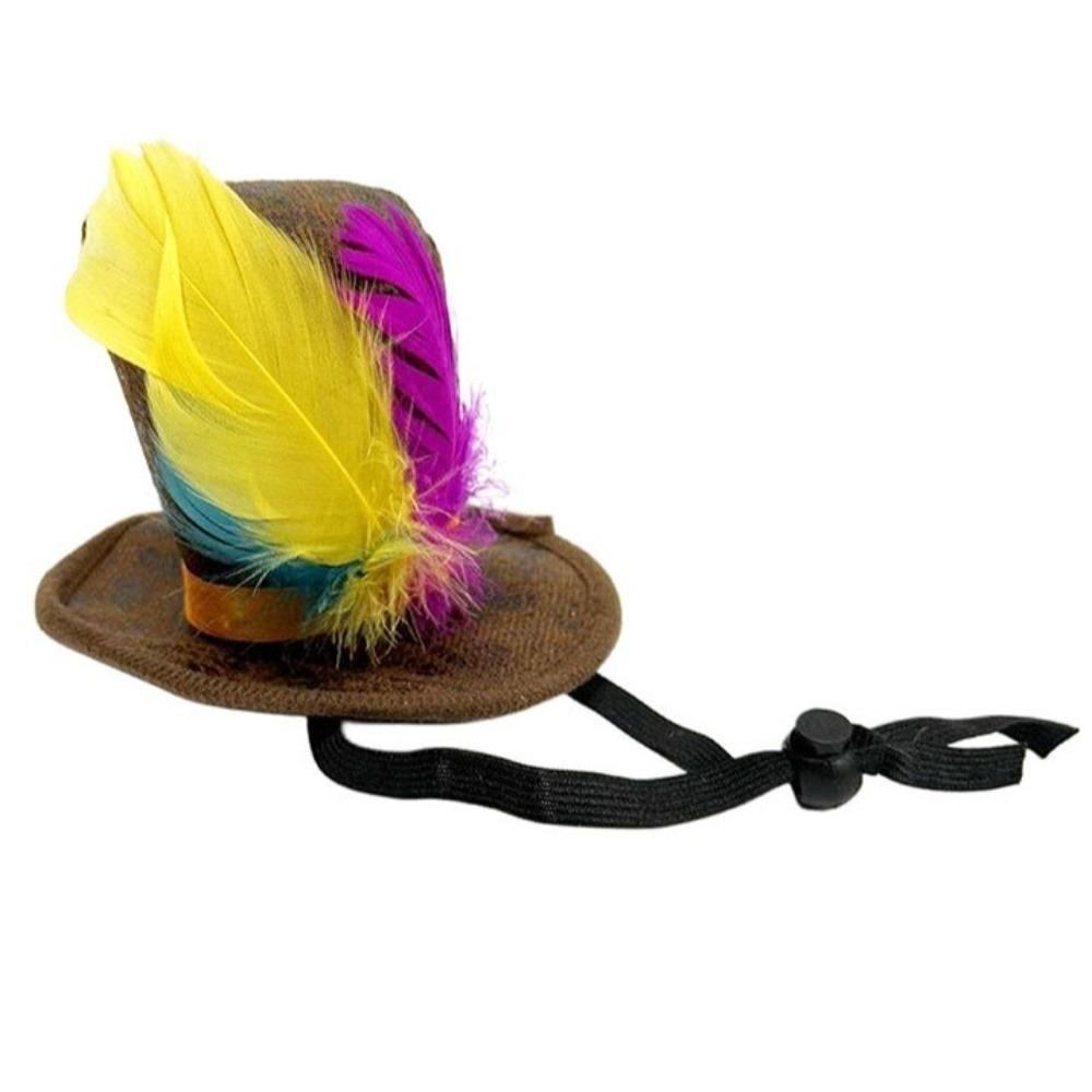 Headband Easter Costume Hat Dress Up Feathered Tall Hat  Stage Performance Event