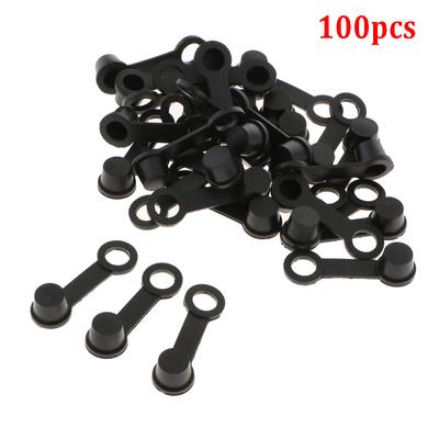 100 Pack Brake Bleeder Screw Caps Grease Fitting Cap Oil Drain Pump Rubber Dust Cover 8mm For Motorcycle Car