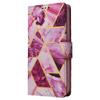 Apple 17Pro/16E Marble Patchwork Leather Case with Card Slot for iPhone Air