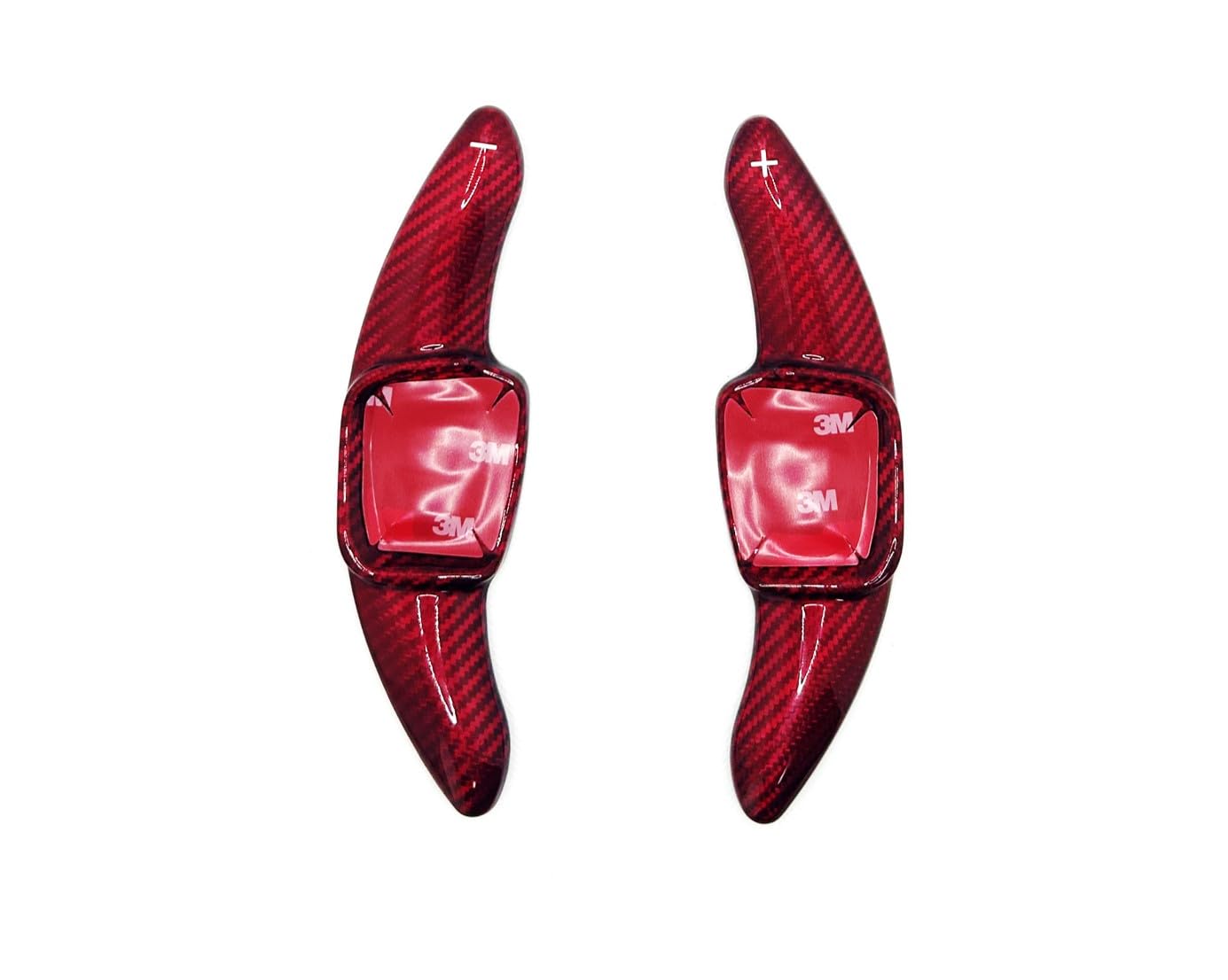 

EVOGEAR Aftermarket Volkswagen Paddle Shift Covers for Golf Steering Wheel Paddle Shift Custom Parts Carbon 8/Mk8, Extensions, Accessories, (Red