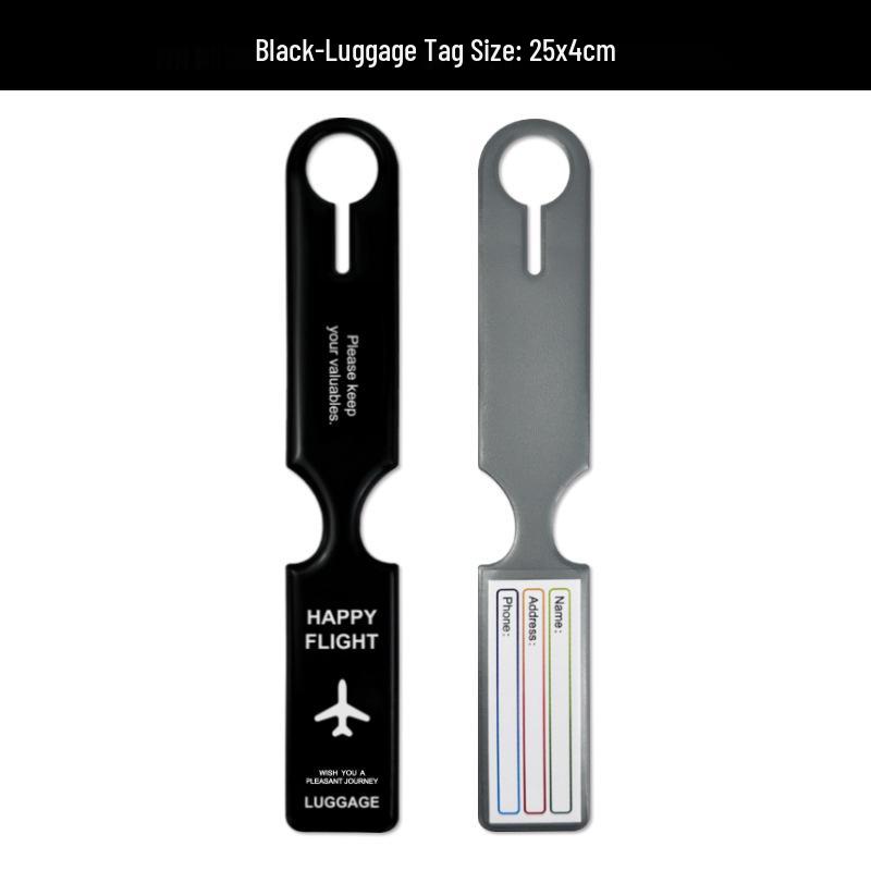PVC Airplane Luggage Tag - Anti-Lost Suitcase Identifier