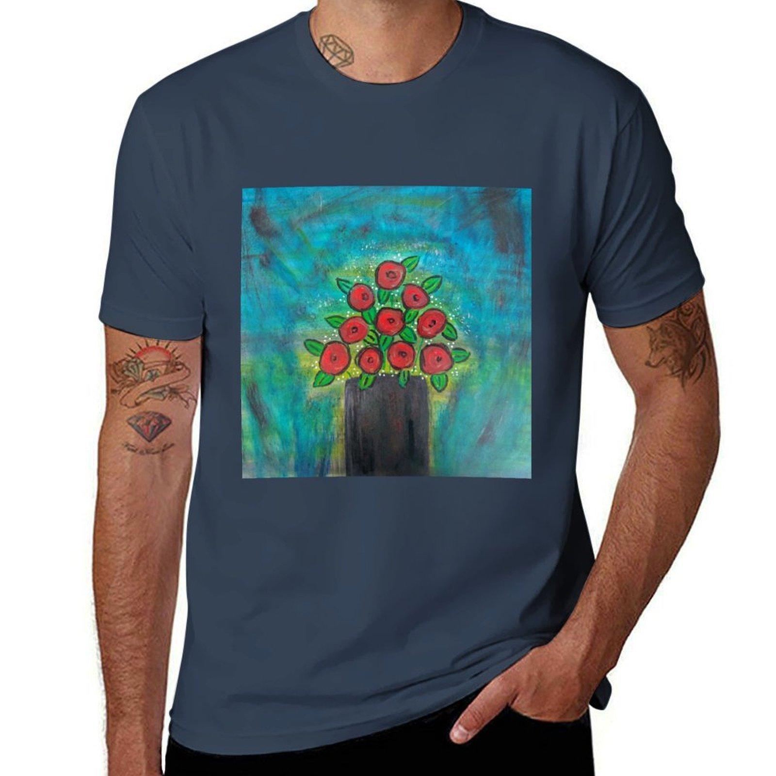 Look For The Flowers Tshirt Street Fashion Casual Tee Shirt S