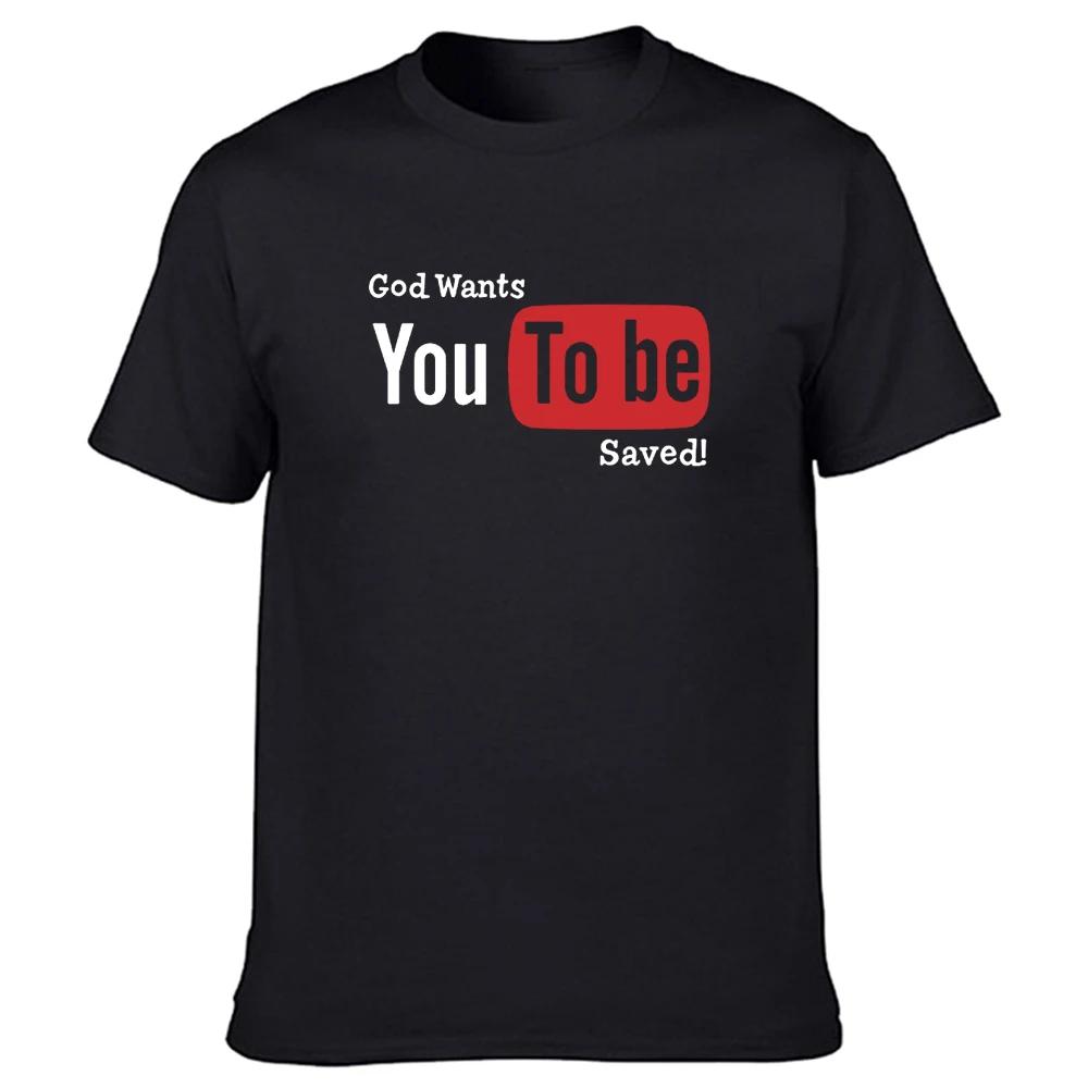 

Funny God Wants You To Be Saved T Shirts Men Tops Fashion New Cotton Short Sleeve Jesus Christian Short Sleeve T-shirt Tee - ... S разноцветный