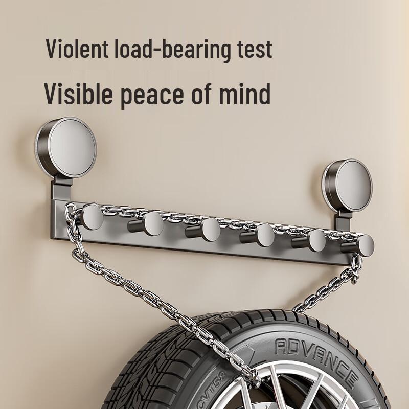 DANLE Punch-Free Suction Cup Row Hooks