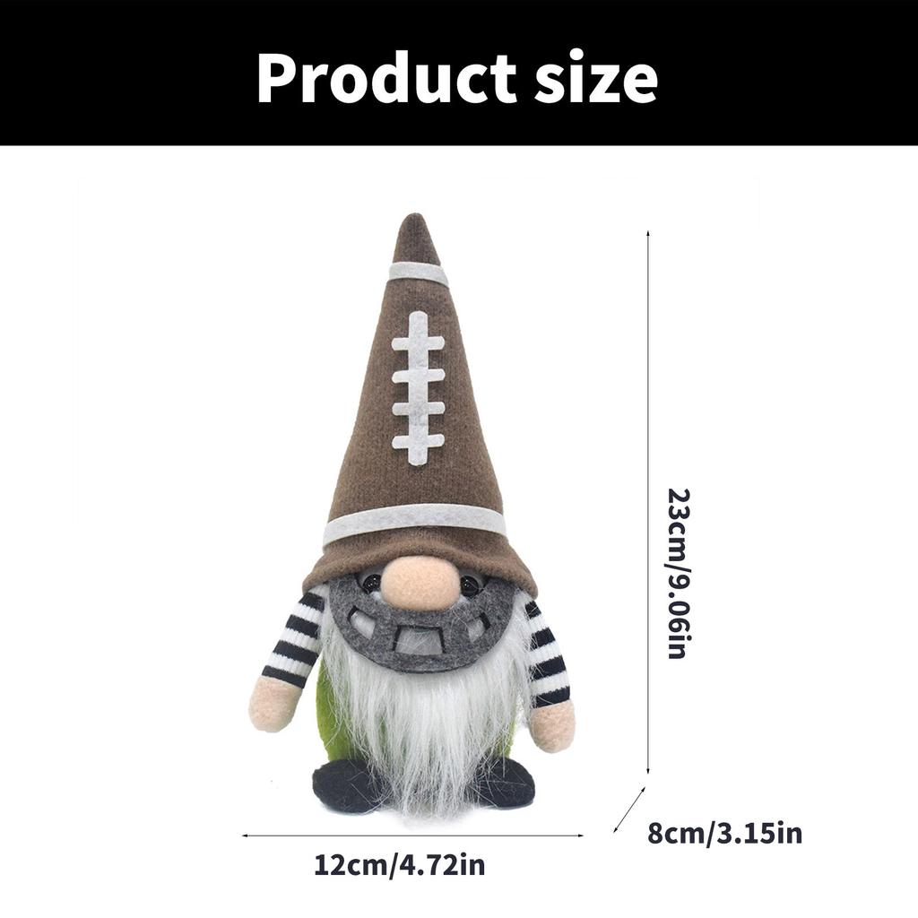 Handcrafts Football Gnomes Plush Dolls Stuffed Scandinavian Swedish Tomte Figurines for Holiday Party Home Decoration