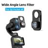 HD Wide-angle Lens Expansion Viewing Angle Lens for DJI Osmo Pocket 4P Gimbal Camera Accessories
