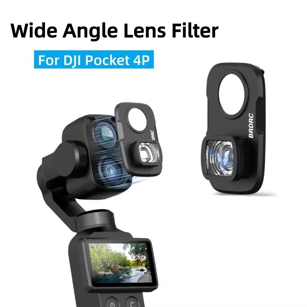 Optical Glass Wide Angle Filter for DJI Osmo Pocket 4P Gimbal Camera Accessories