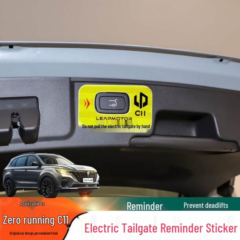 Li Auto C11 Tailgate & Trunk Switch Reflective Warning Sticker (2023-2026)