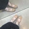 Retro-Falten-Weichleder-Nischen-flache Mary-Jane-Schuhe für Damen, Frühling und Herbst, Temperament