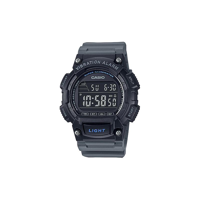 

Casio STANDARD series black waterproof men s watch white LED light quartz movement resin strap Japanese and Korean watch men s watch black W-736H-8BV чёрный