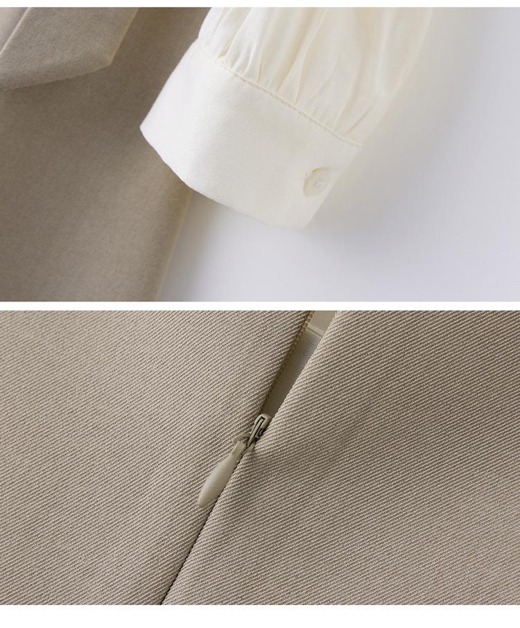 2025 Spring Women's Slimming Mid-Length Spliced Two-Piece Dress MJ2513