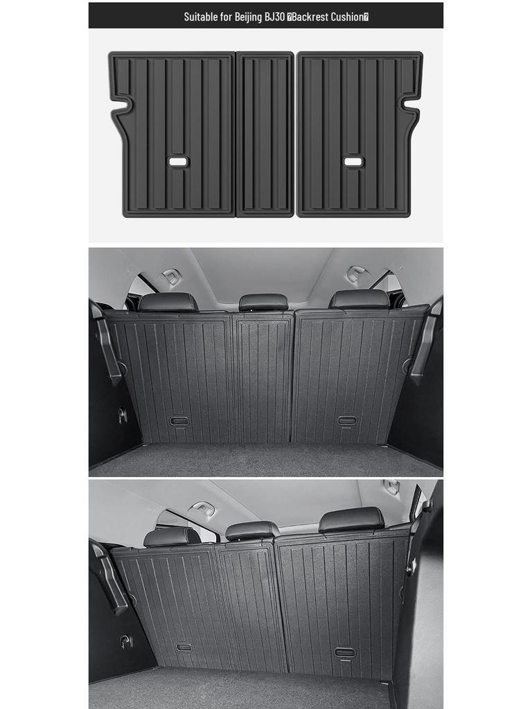 Eco-friendly TPE Floor Mats for 2024 Beijing BJ30: Car, Trunk, and Seat Backrest Mats