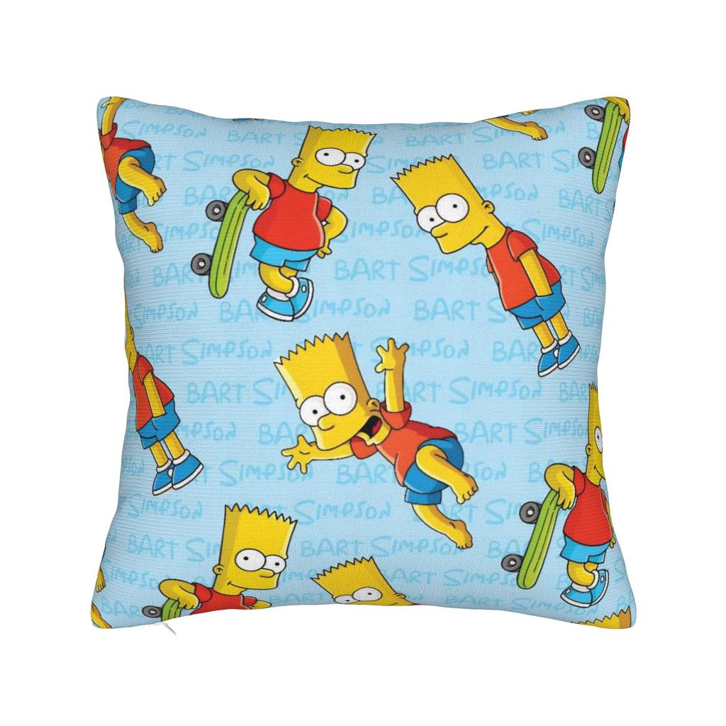 Anime S-Simpsonss Cartoon Pillow Cover Accessories Soft Cushion Cover Gift Throw Pillow Case Cover Home Multiple Sizes