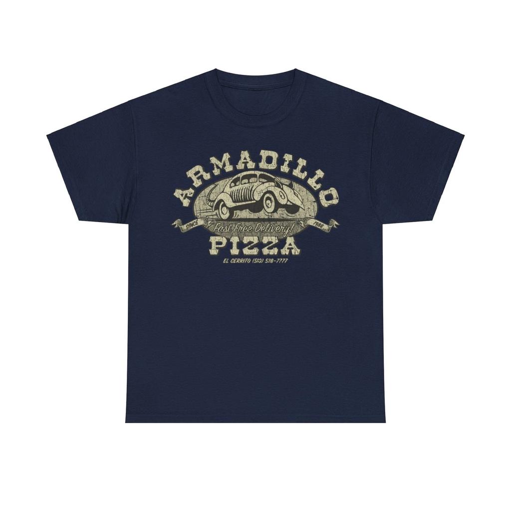 Gürteltier Pizzeria 1988 Abgenutzter Print T-Shirt