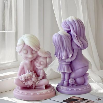 DIY Mother's Day Handmade Gift Aroma Candle Silicone Mold Portrait Body Gypsum Resin Ornaments Mould Soap Candle Making Supplies