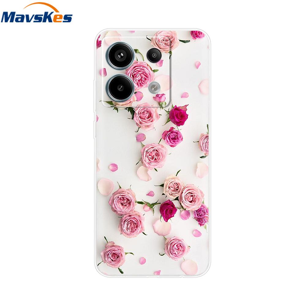For Redmi Note 13 Pro 4G 5G Fundas Cover TPU Silicon Protective Case For Xiaomi Redmi Note13 13Pro Phone Clear Back Cover Bumper