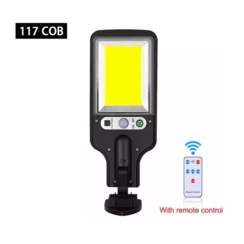 Solar Street Lights Outdoor Waterproof Motion Sensor Wall LED Lamp with 3 Lighting Mode Solar Powered Lights for Garden